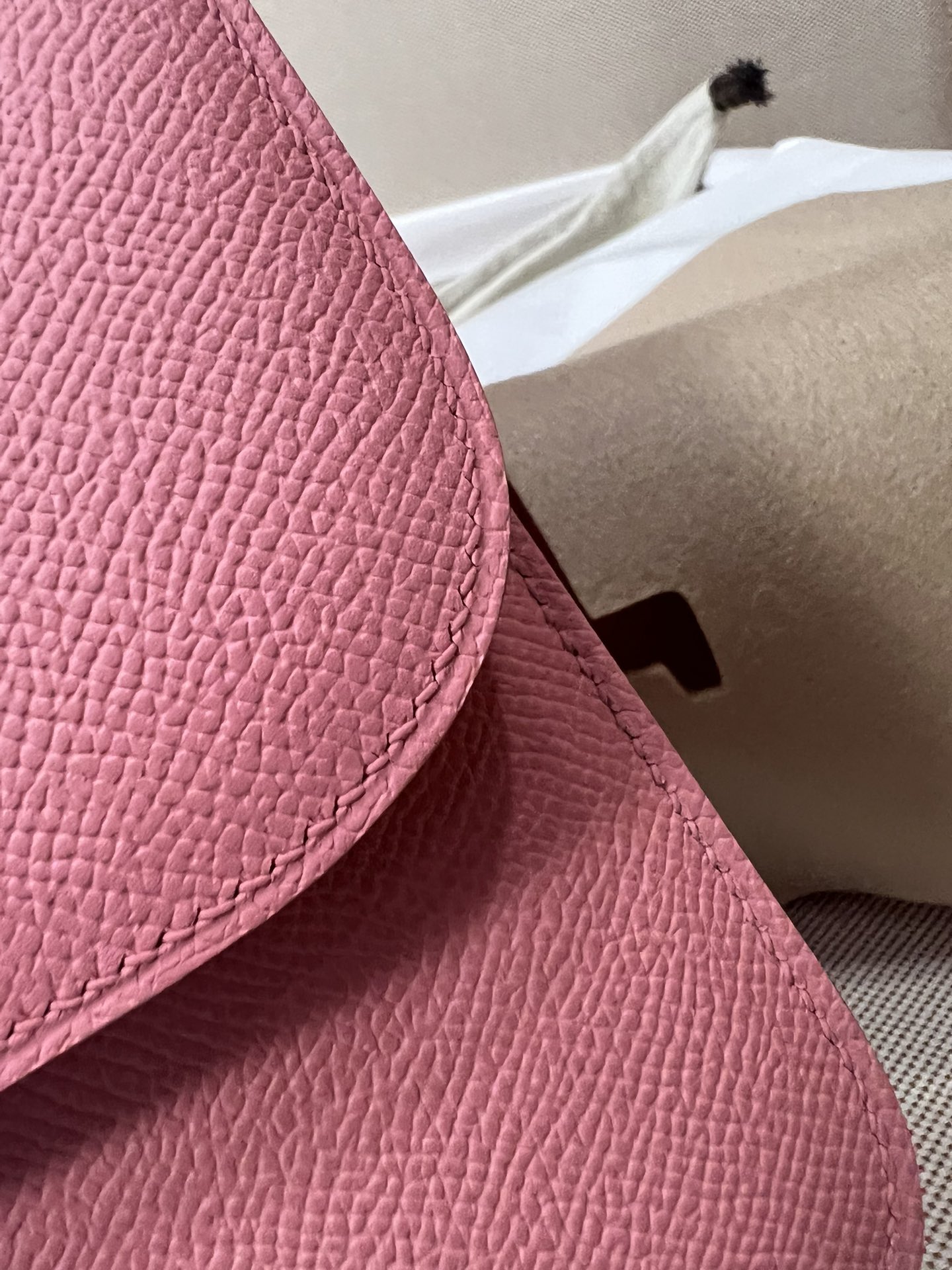 Hermes Constance 24cm Shoulder Bag In Pink Epsom Leather